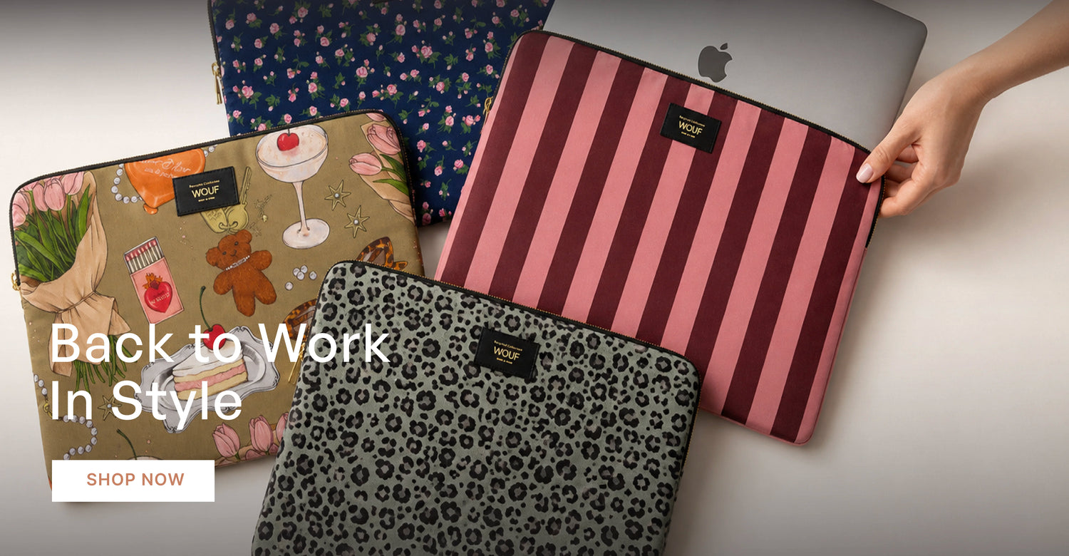 Back to Work In Style — printed laptop sleeves and work essentials