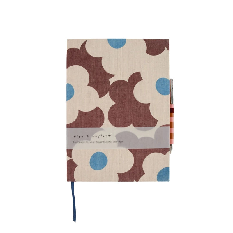 Block Stripe Casebound Notebook & Pen Set - 100 Pages
