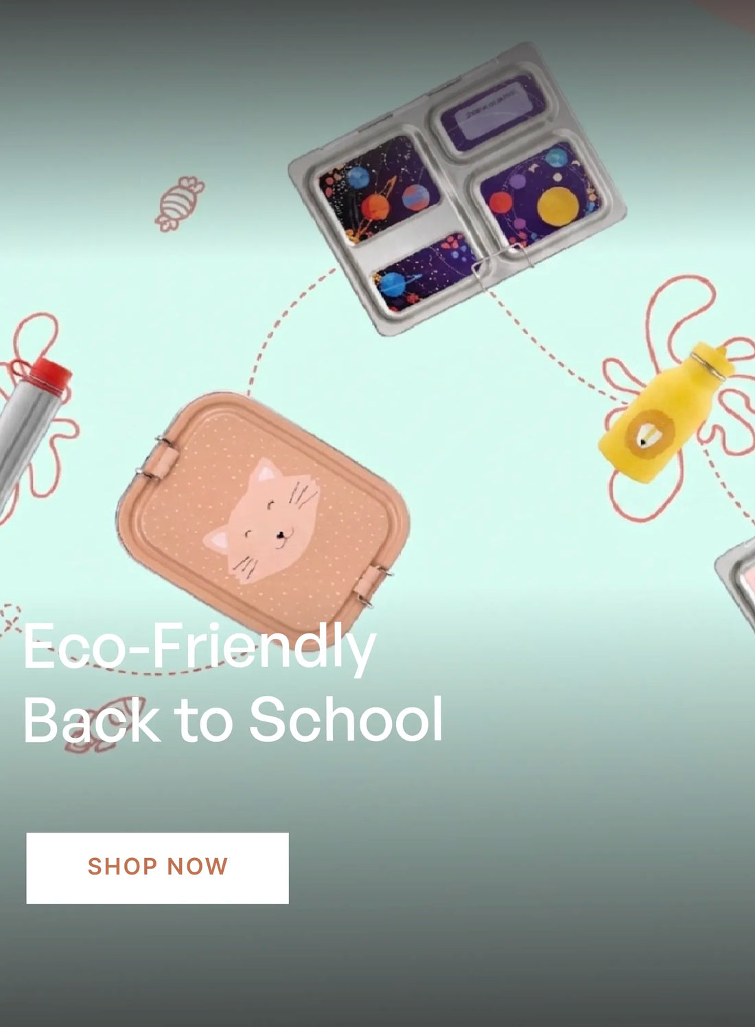 Eco-Friendly Back to School — reusable lunch boxes, bento sets and water bottles