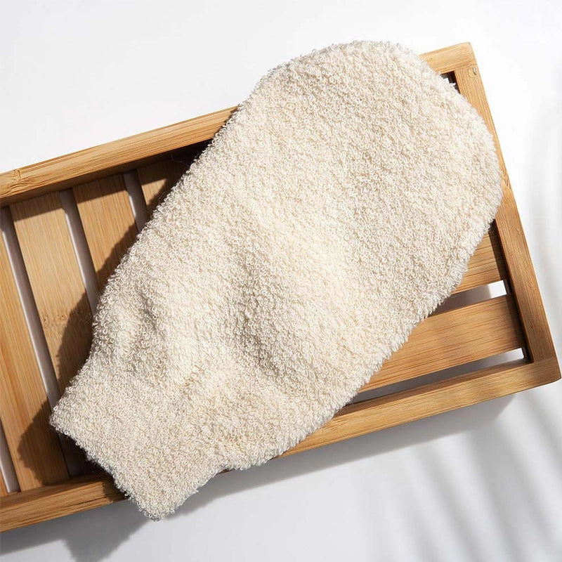 Exfoliating Bath & Shower Mitt - Reusable, Dual-Sided