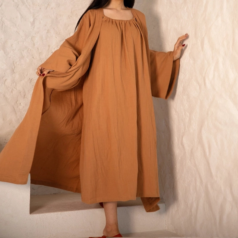 Fiona Halter Neck Long Dress - Brown