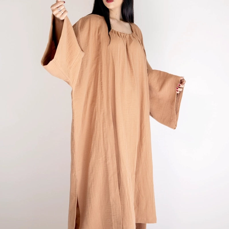 Fiona Halter Neck Long Dress - Brown