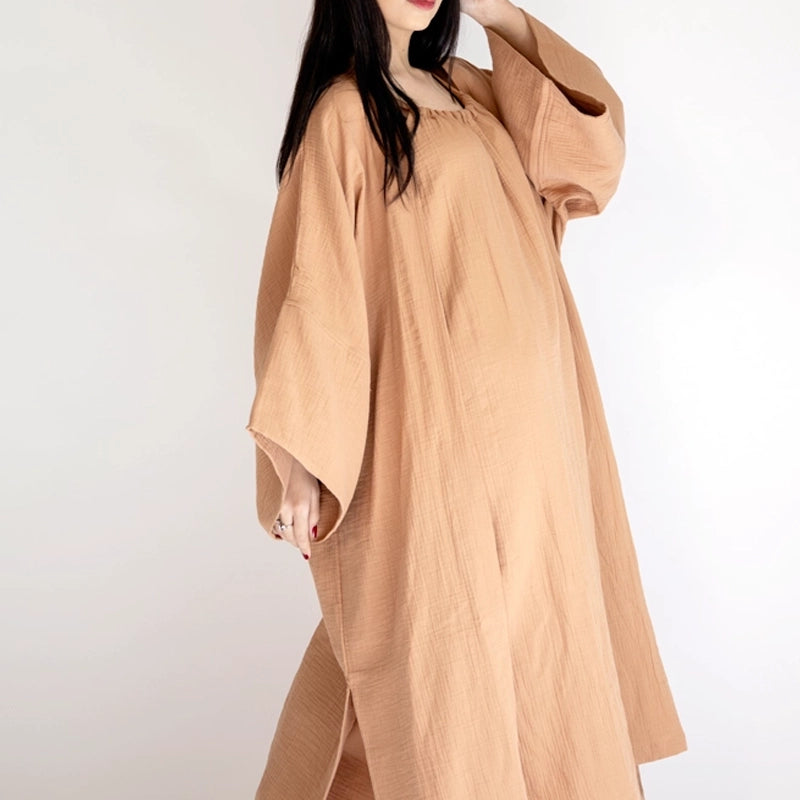 Fiona Halter Neck Long Dress - Brown