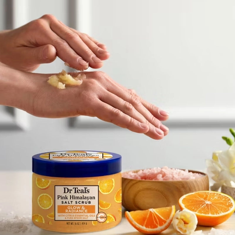 Glow and Radiance Pure Epsom Salt Scrub with Vitamin C - 454g