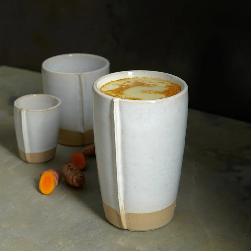 Handmade Stoneware Cafe Latte Cup, 400ml - Verana Collection