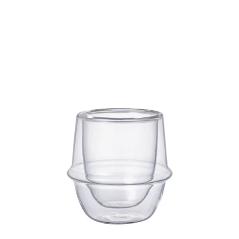Kronos Double Wall Heat Resistant Glass Espresso Cup - 80ml