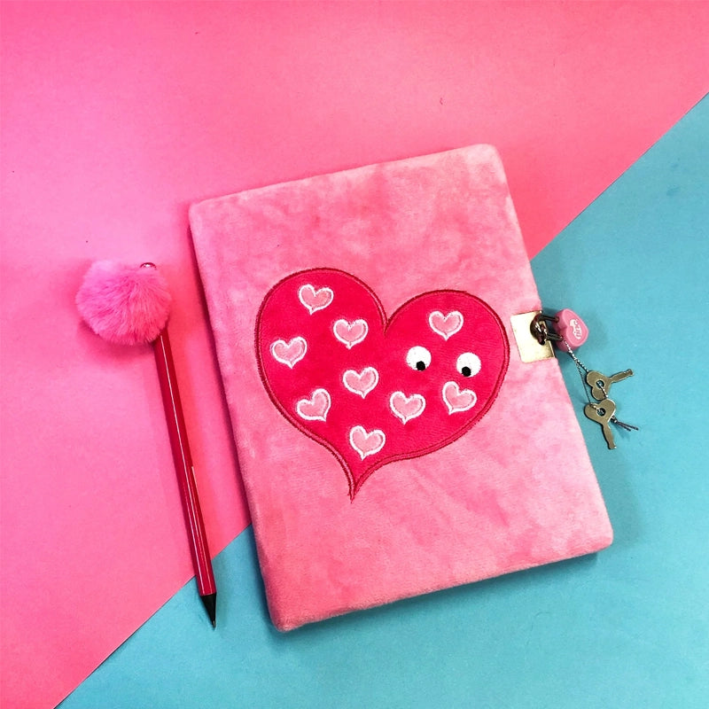 Pink Lockable Kids Journal with Lock & Key – A5 Diary