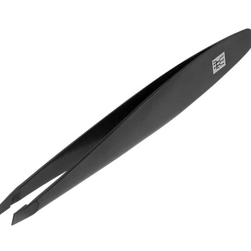 Premium Stainless Steel Slant Tweezers with Precision Tip for Eyebrow Grooming