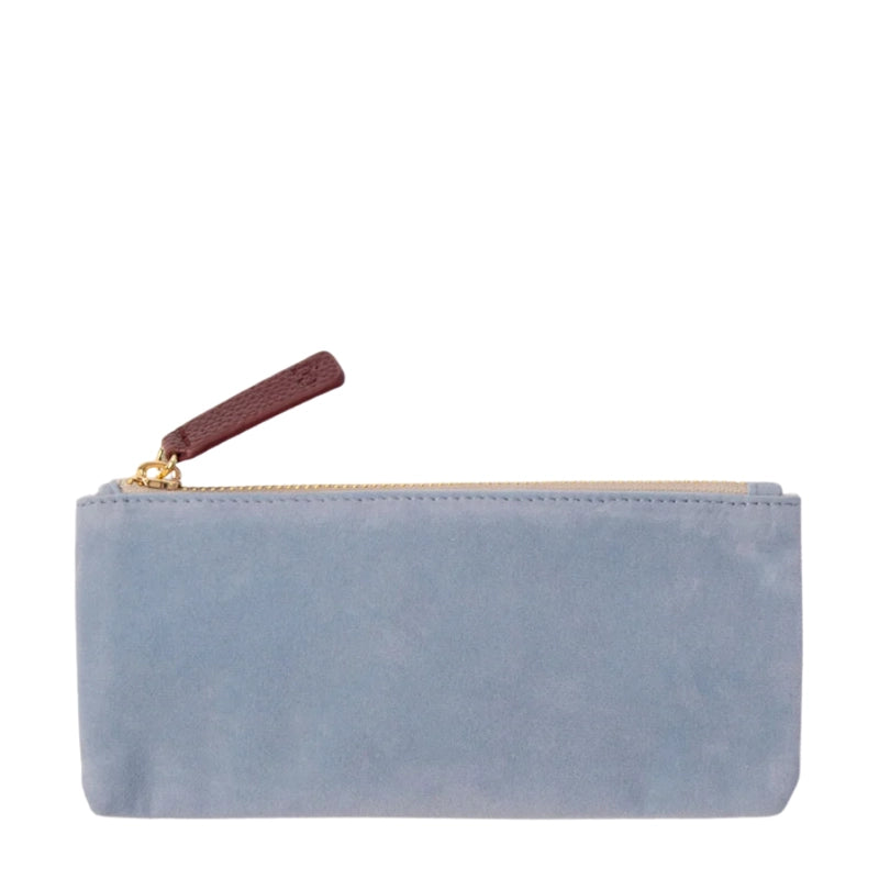 Slim Rectangle Pencil Case with Gold-Tone Zip