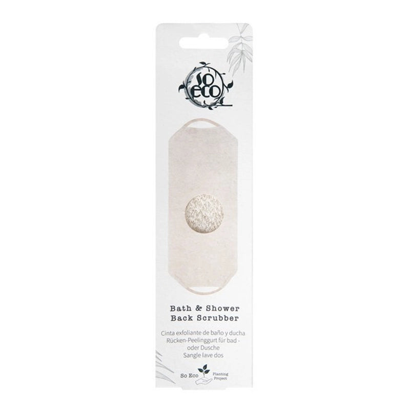 Stretchy Back Scrubber with Rope Handles - Dual-Sided Exfoliator
