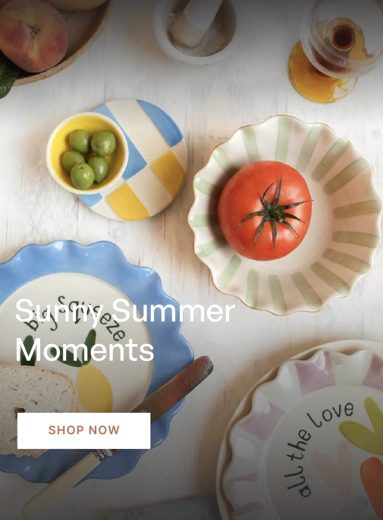 Sunny Summer Moments — summer tableware and serveware collection