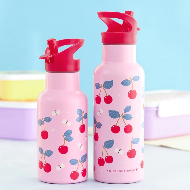 A LITTLE LOVELY COMPANY Stainless Steel Kids Water Bottle with All - Over Print - 500 ml in Kuwait - Waha Lifestyle
