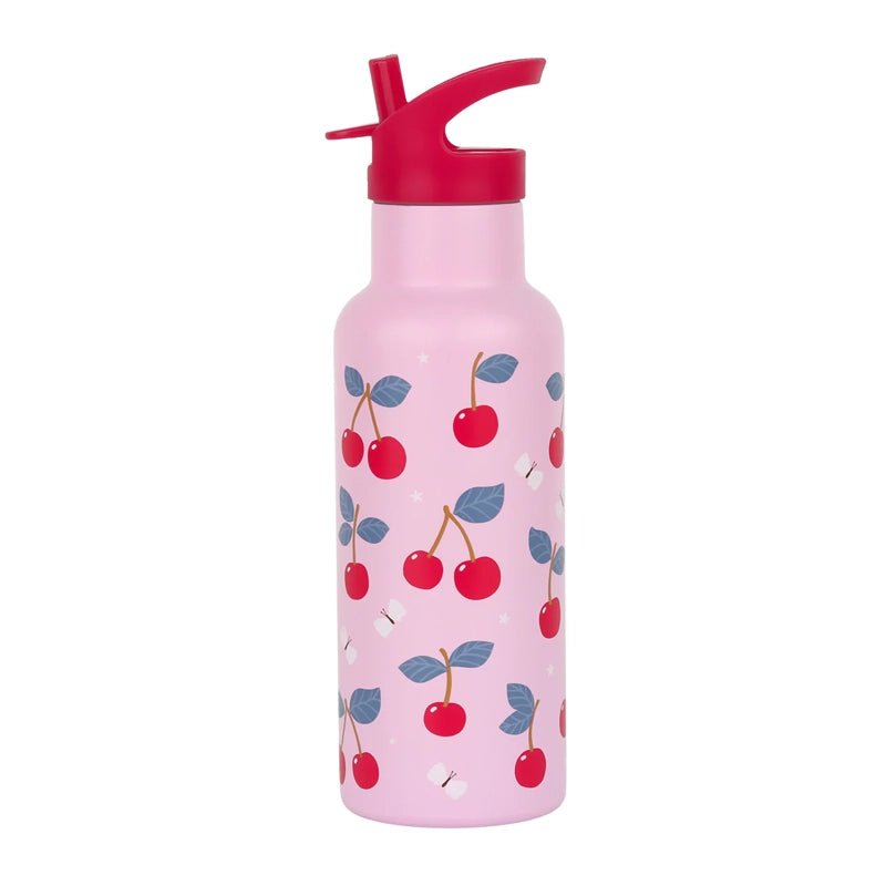 A LITTLE LOVELY COMPANY Stainless Steel Kids Water Bottle with All - Over Print - 500 ml in Kuwait - Waha Lifestyle