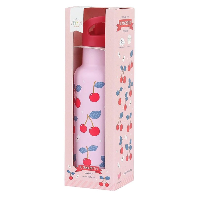 A LITTLE LOVELY COMPANY Stainless Steel Kids Water Bottle with All - Over Print - 500 ml in Kuwait - Waha Lifestyle