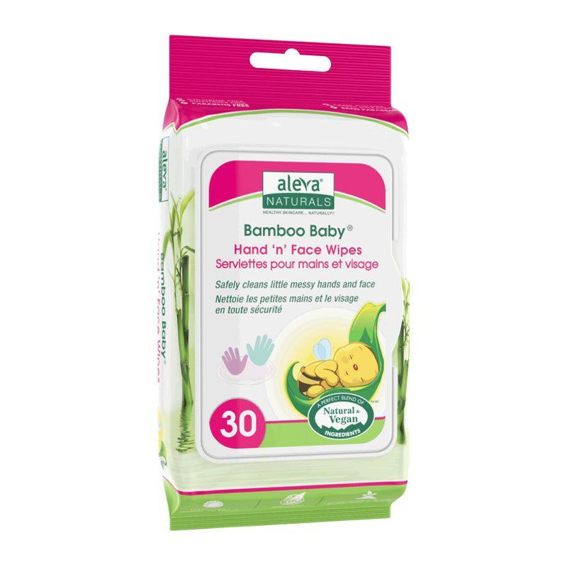Aleva Naturals Bamboo Baby Hand & Face Wipes - 30pcs - Waha Lifestyle