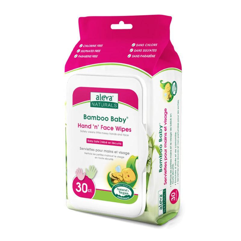 Aleva Naturals Bamboo Baby Hand & Face Wipes - 30pcs - Waha Lifestyle