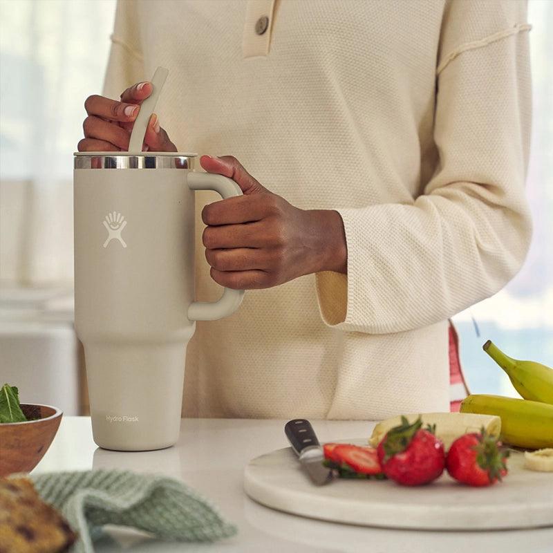 All Around Insulated Travel Tumbler With Handle & Straw - 950ml - Waha Lifestyle