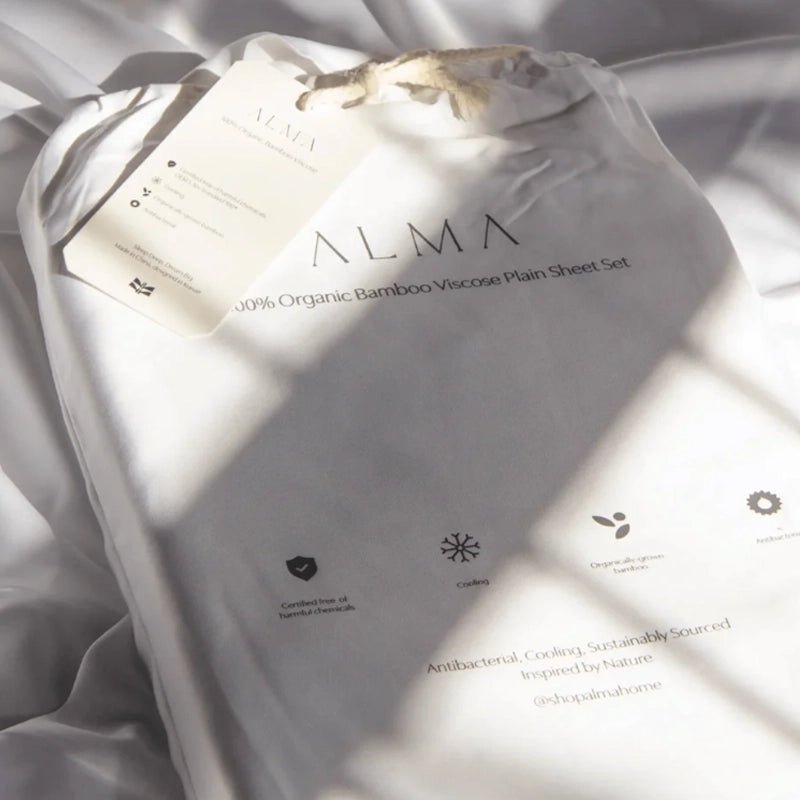 Hypoallergenic Soft & Breathable Bamboo Bed Sheet Set - White
