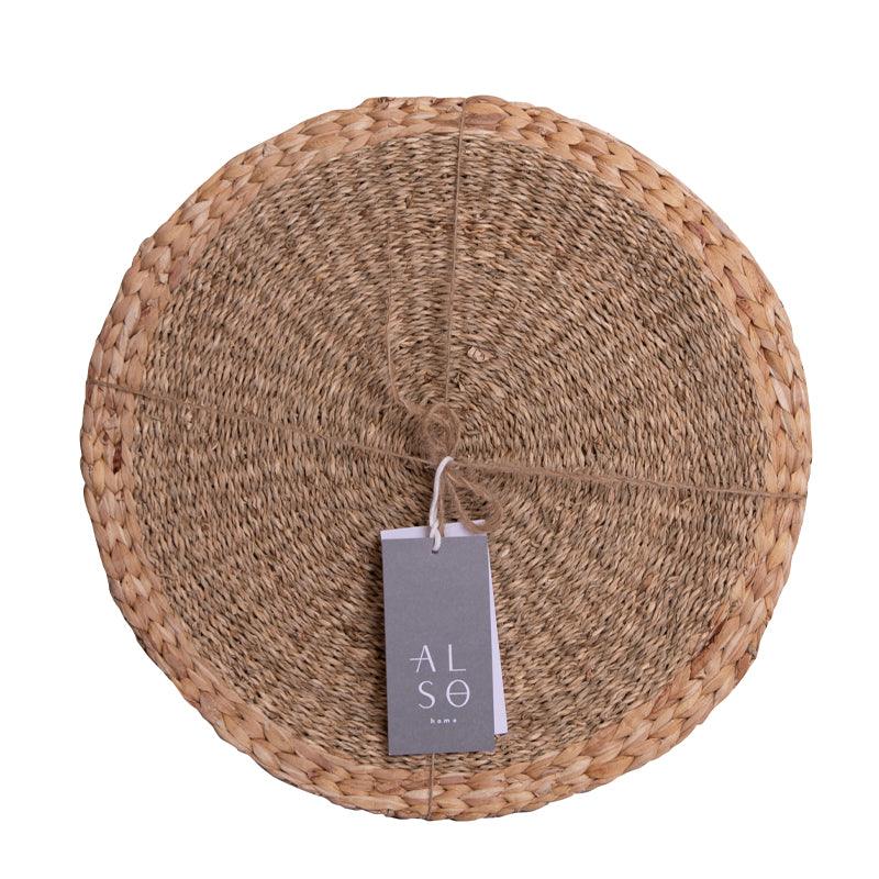 Also Home Venlig Seagrass & Water Hyacinth Placemat Set - 2pcs - Waha Lifestyle