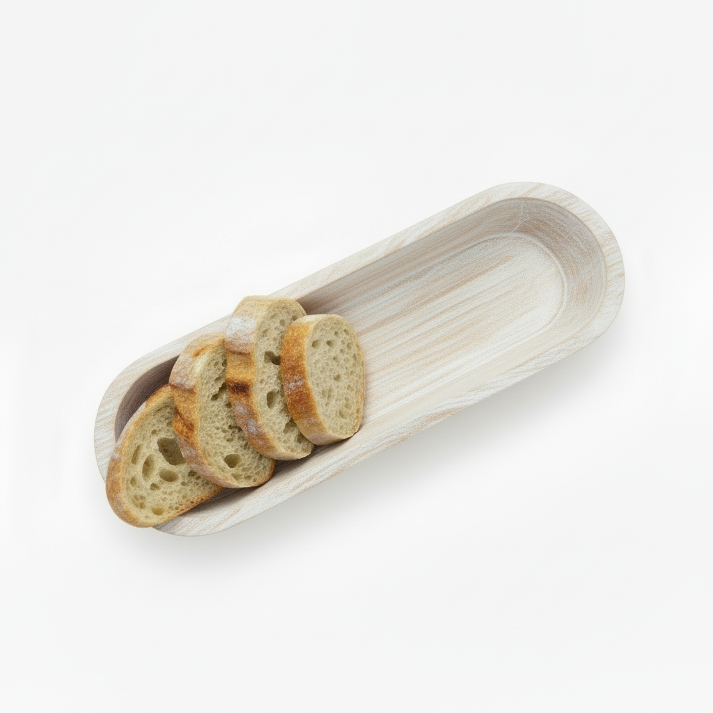 Also Home Whitewashed Mango Wood Serving Bowl - Large - Waha Lifestyle