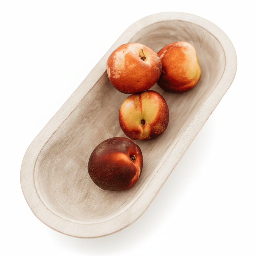 Also Home Whitewashed Mango Wood Serving Bowl - Small - Waha Lifestyle