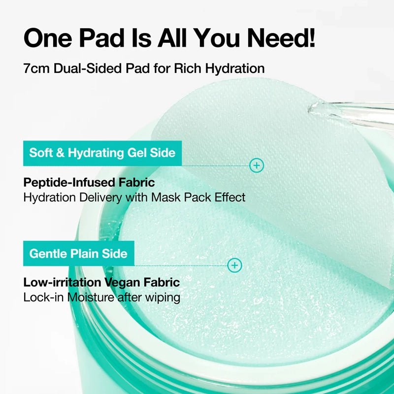 PDRN 100 Hyaluronic Acid Hydrating Glow Face Pads - 60pcs