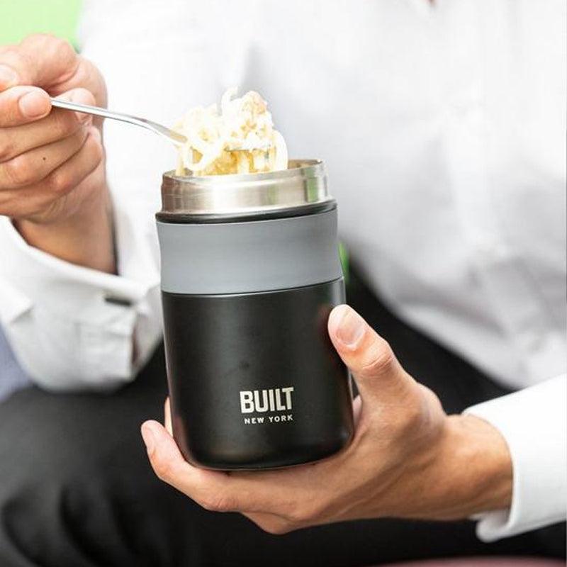 Apex Insulated Water Bottle & Food Flask Set - Black - Waha Lifestyle
