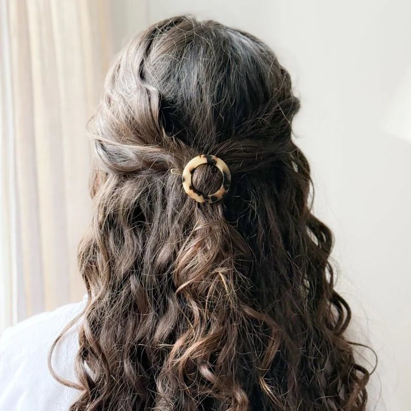 Round Barrette Hair Clip