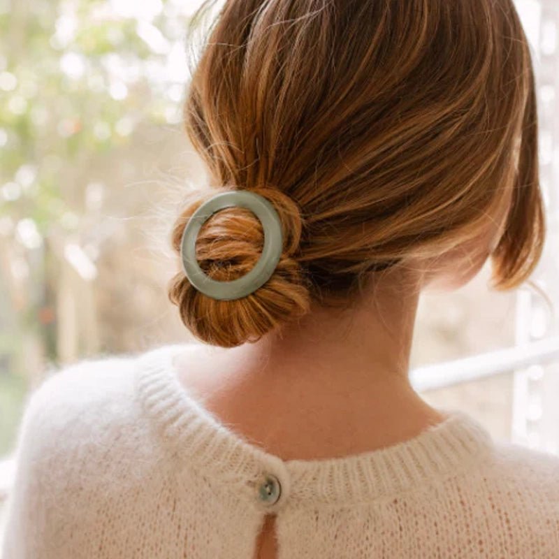 Round Barrette Hair Clip