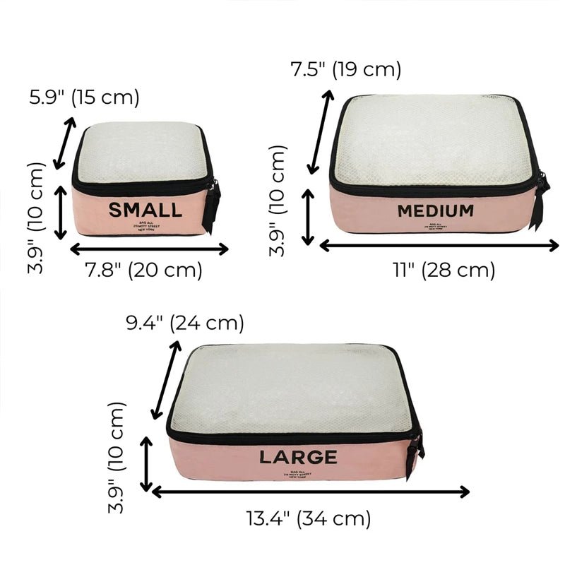 BAG - ALL Cotton Travel Organizer For Clothes - 3pcs - Waha Lifestyle - Kuwait