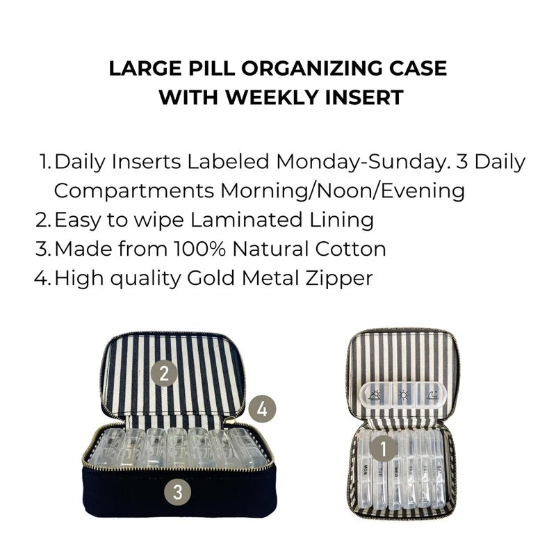 BAG - ALL Daily Pill Organizer Box with Compartments - Large - Waha Lifestyle - Kuwait