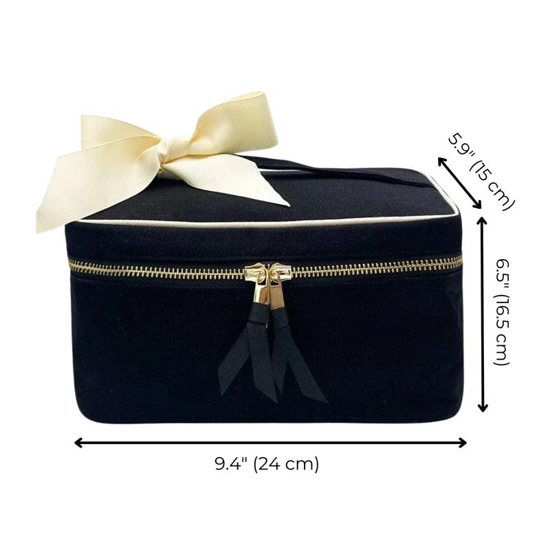 Medium Makeup & Toiletry Cotton Travel Organizer Box - Waha Lifestyle