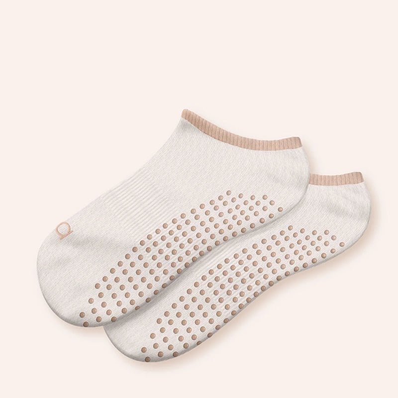 Low-Cut No Show Non-Slip Socks for Women- Sand