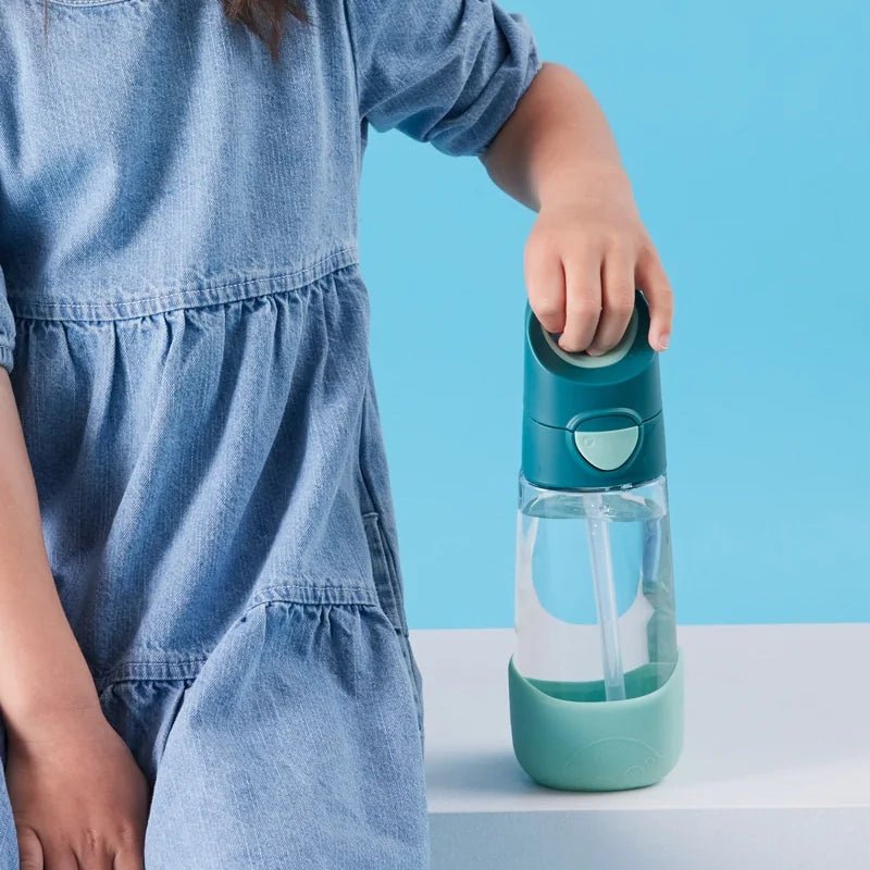 BPA-free Tritan Kids Water Bottle with Straw - 450ml