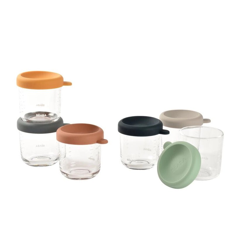 Baby Food Storage Glass Portion Jar Set - 250 ml - 6pcs
