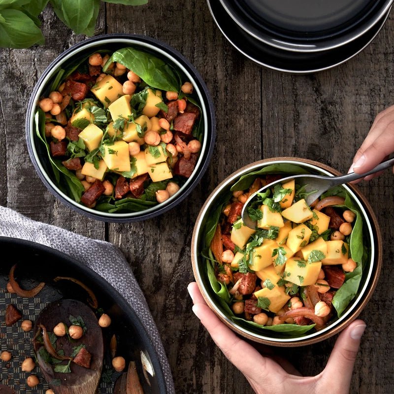 Leakproof Glass Lunch Bowl with Protective Case - Slate