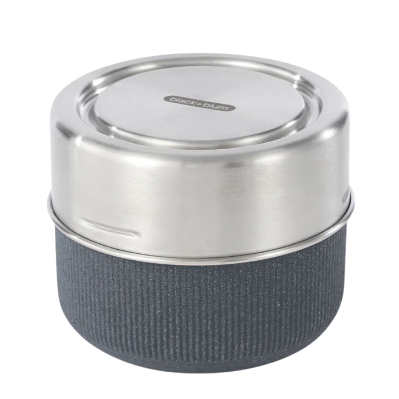 Leakproof Glass Lunch Pot with Protective Case - Large - Slate