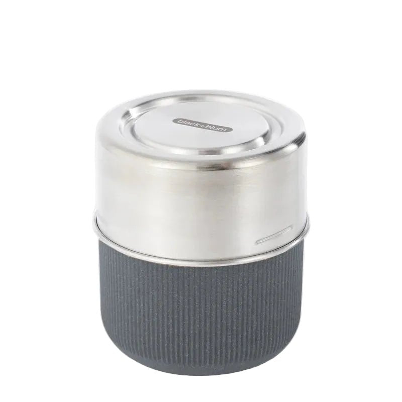 Leakproof Glass Lunch Pot with Protective Case - Small - Slate