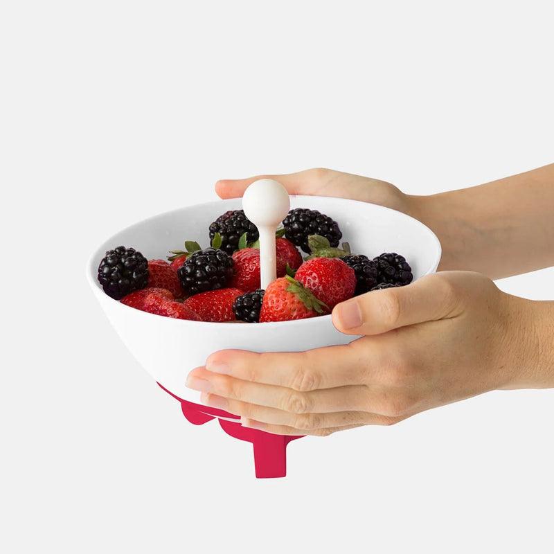Bramble Rinse And Carry 3 - In - 1 Red Berry Basket - Waha Lifestyle