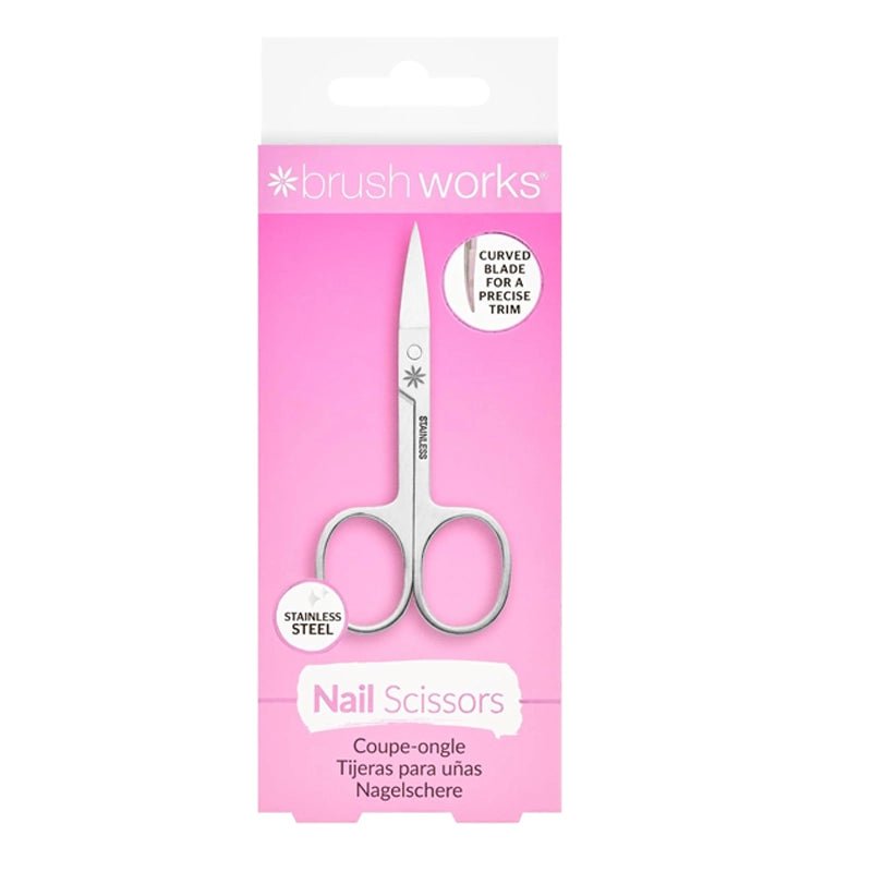 Curved Stainless Steel Nail Scissors for Fingernails & Toenails