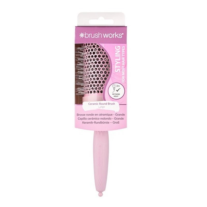 Large Ceramic Round Hair Brush for Bouncy Blowouts