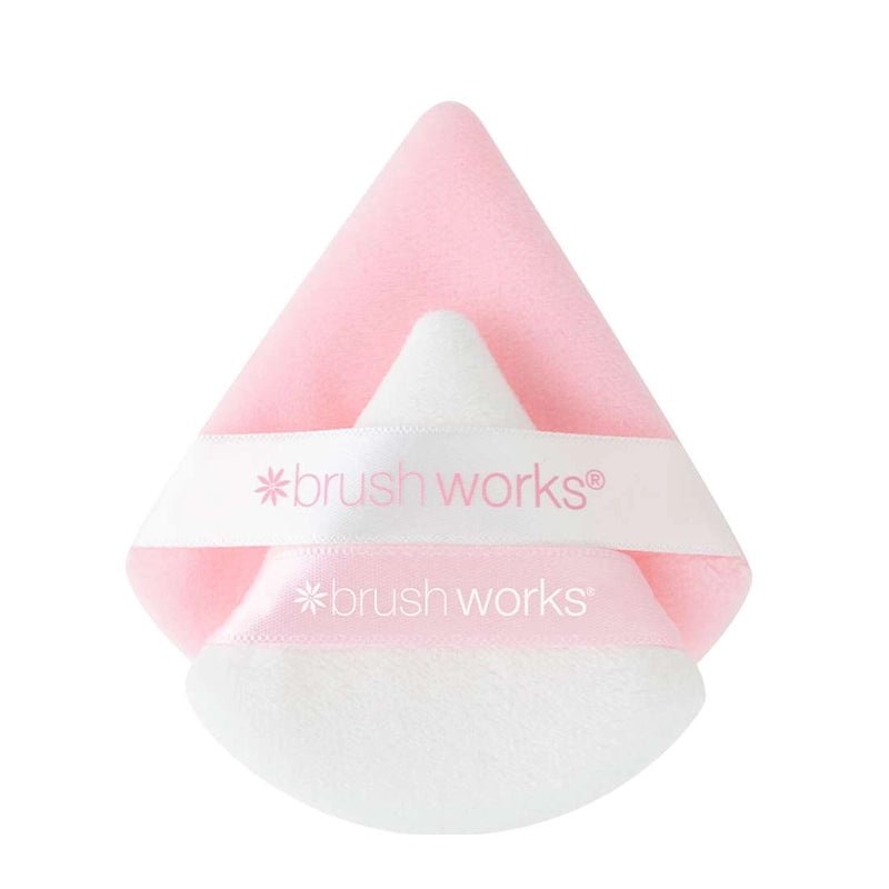 Triangle Makeup Powder Puff Duo for Setting, Baking & Touch-Ups