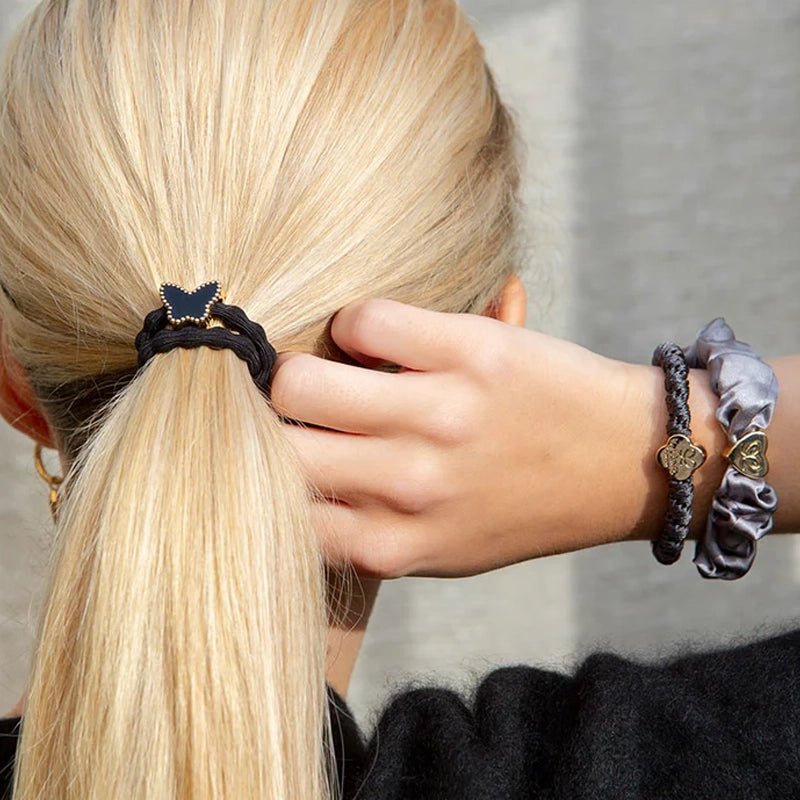 Hair/ Wrist Band Set - Midnight Flight Set - 3pcs