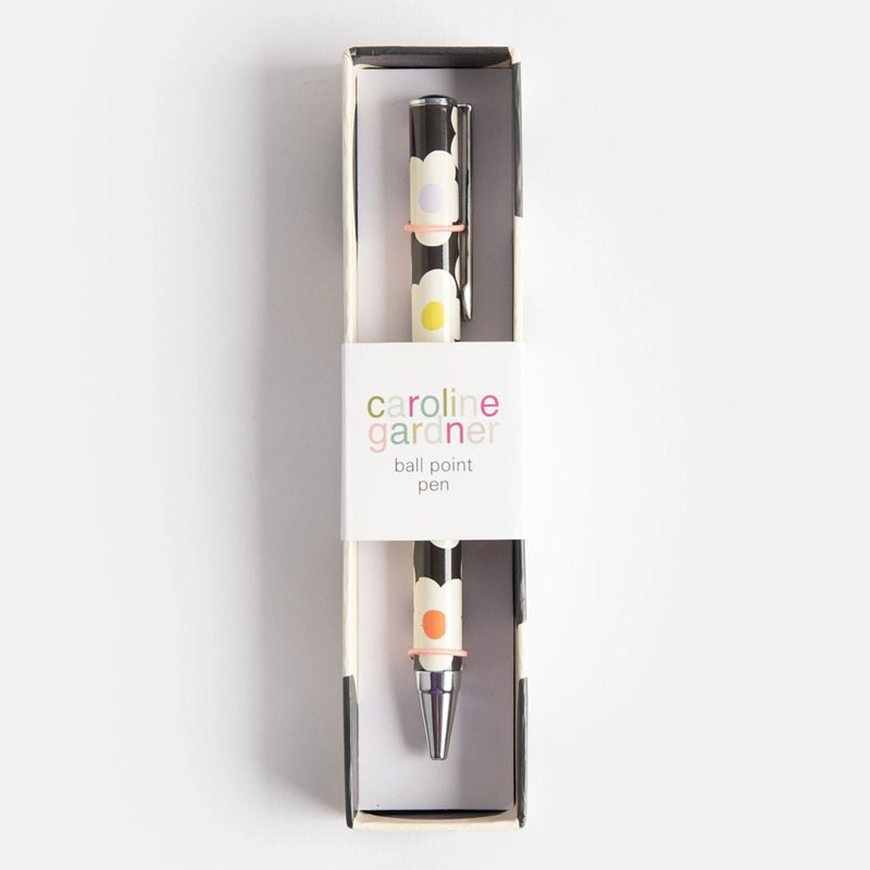CAROLINE GARDNER Black Ink Ballpoint Pen with Matching Gift Box in Kuwait - Waha Lifestyle