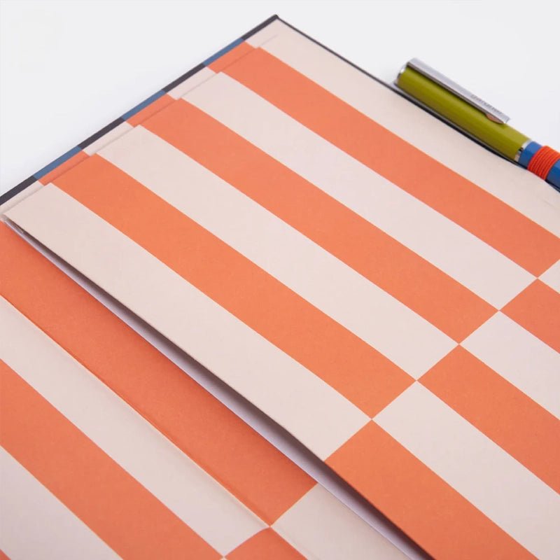 Block Stripe Casebound Notebook & Pen Set