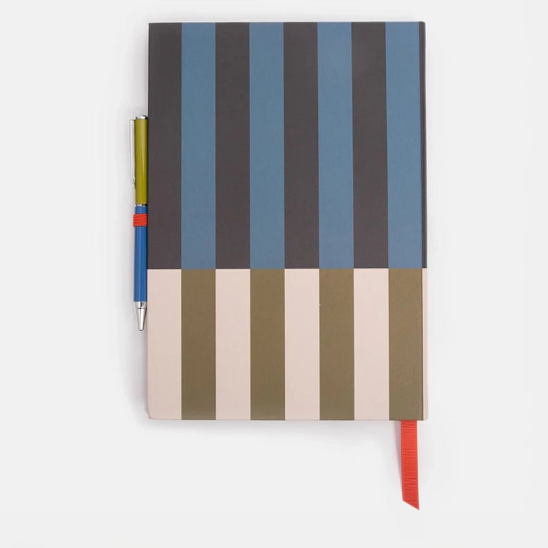 Block Stripe Casebound Notebook & Pen Set