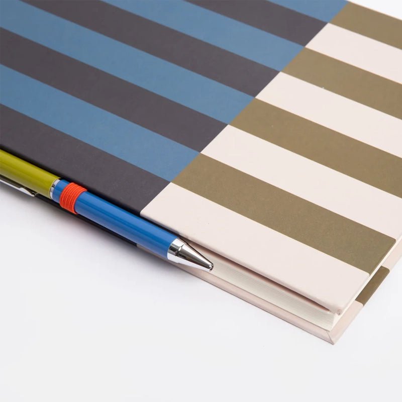 Block Stripe Casebound Notebook & Pen Set