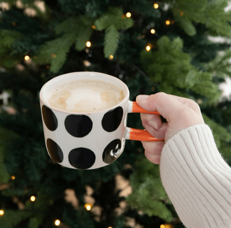 CAROLINE GARDNER Hand - painted Glazed Ceramic Mug in Kuwait - Waha Lifestyle