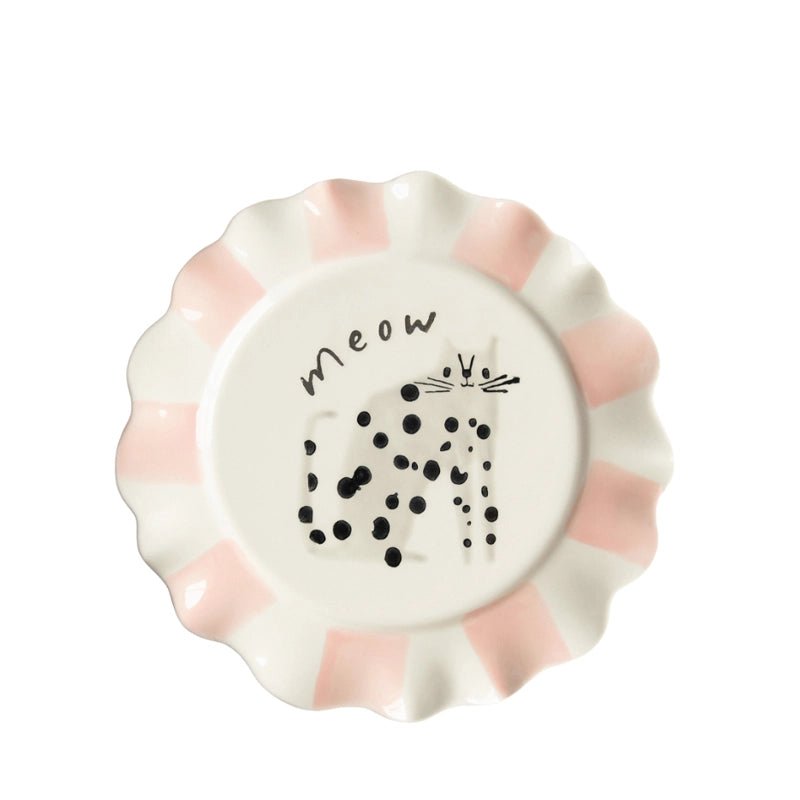 CAROLINE GARDNER Hand - painted Glazed Ceramic Plate in Kuwait - Waha Lifestyle