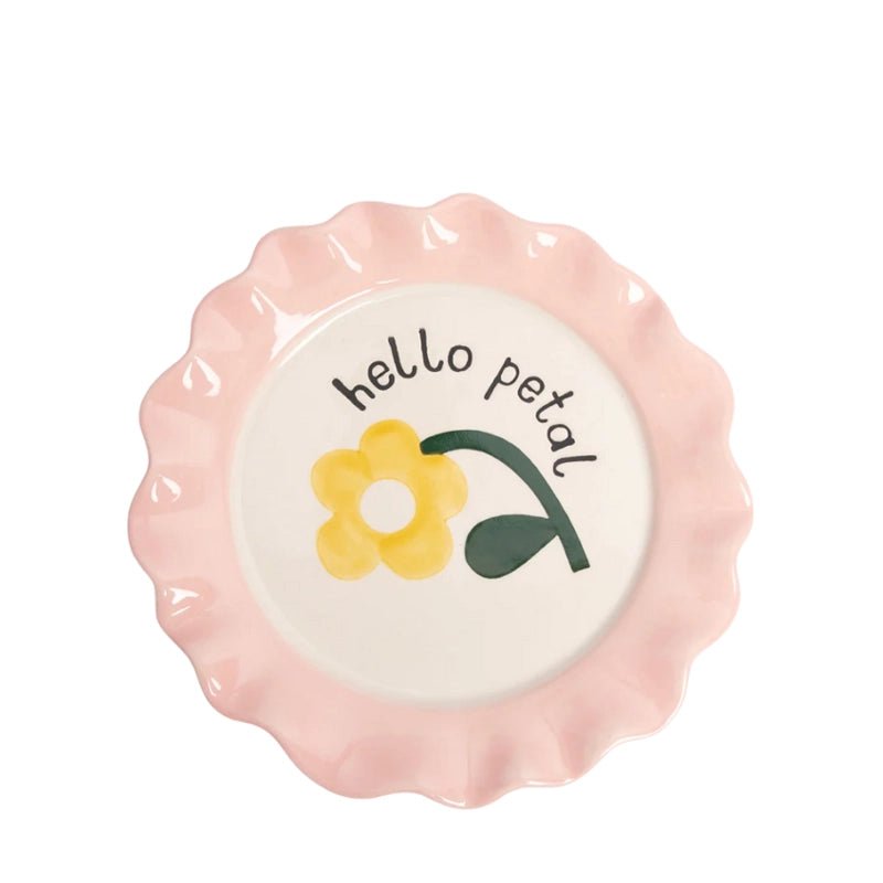 CAROLINE GARDNER Hand - painted Glazed Ceramic Plate in Kuwait - Waha Lifestyle